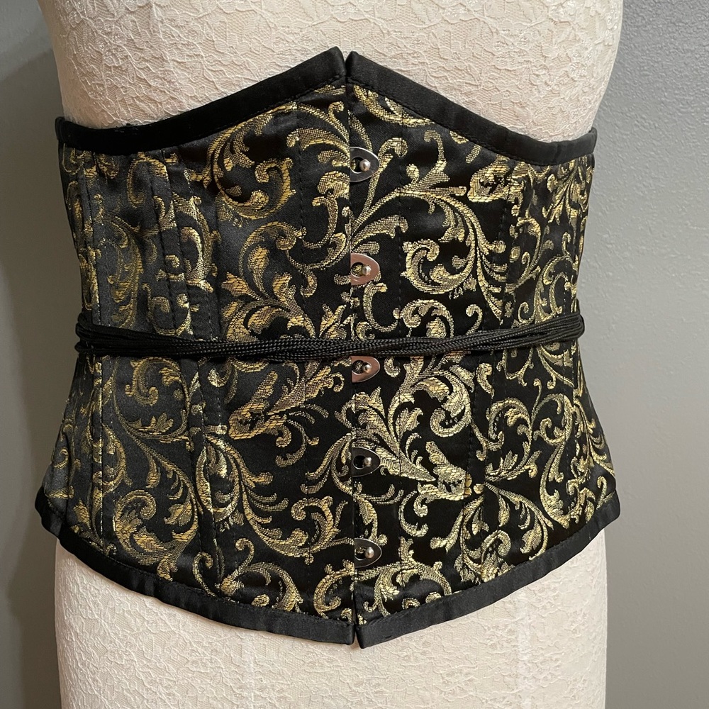 Steel boned corset